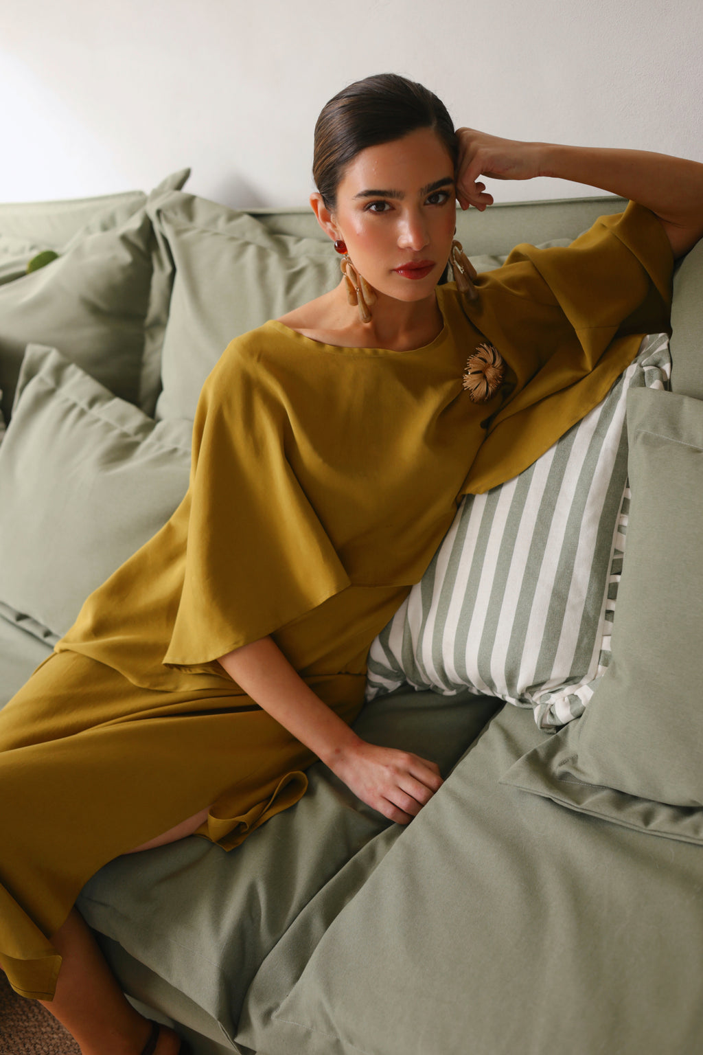 Vestido Begur Mostaza