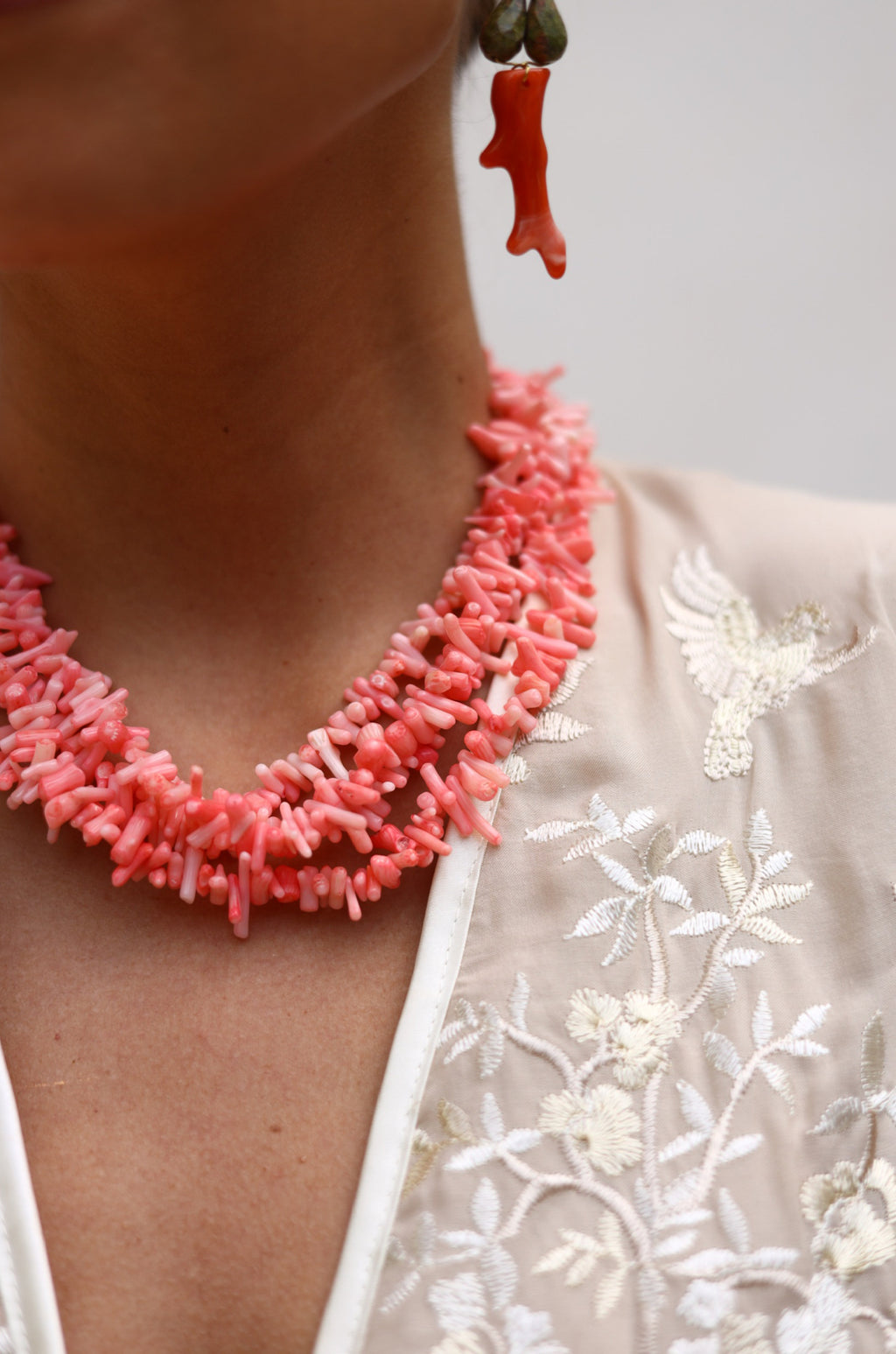 Collar Corales Rosado