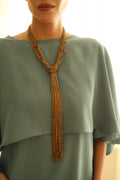 Collar Corbata Dorado
