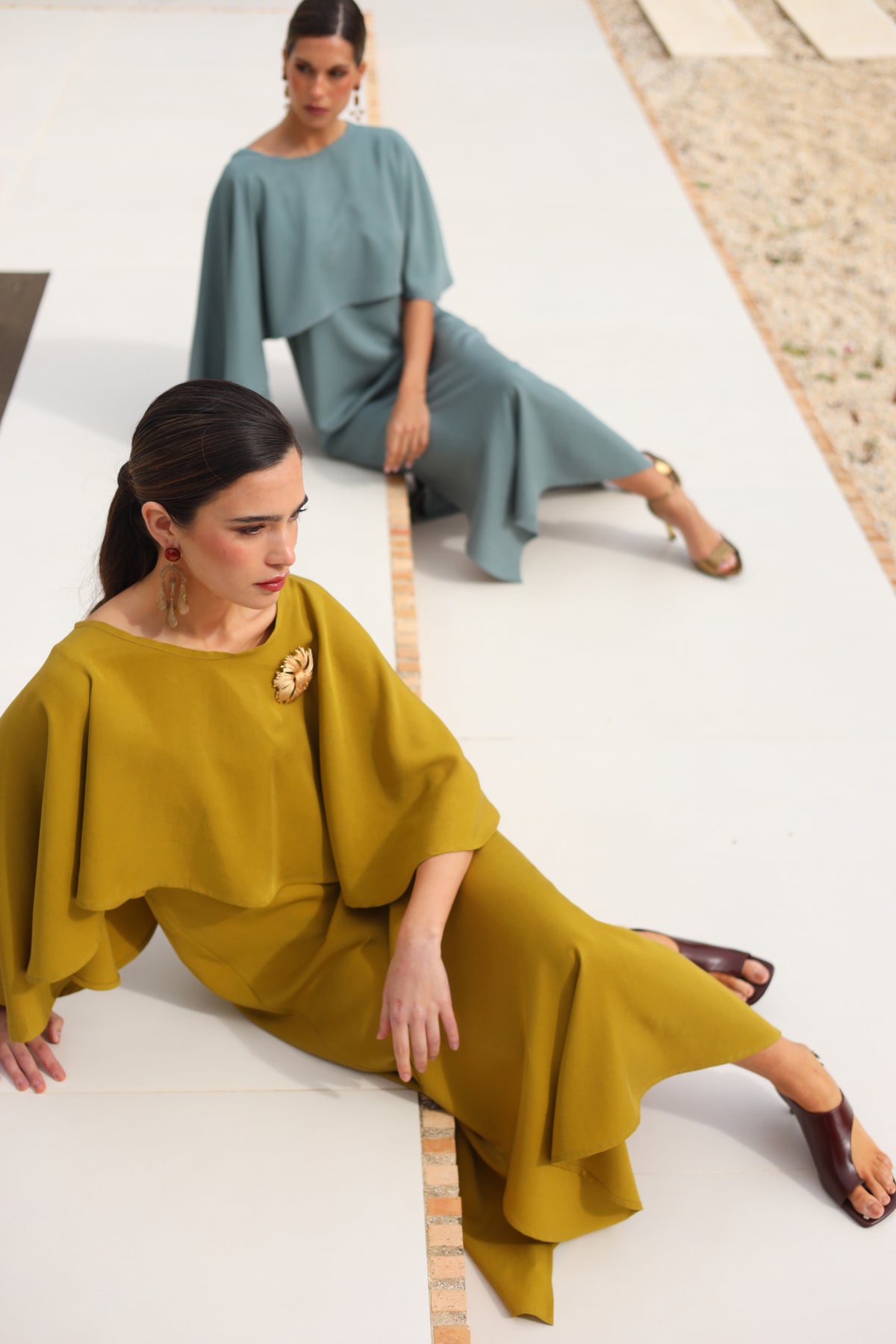 Vestido Begur Mostaza