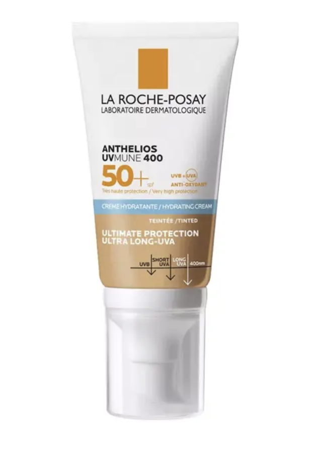 crema solar con color